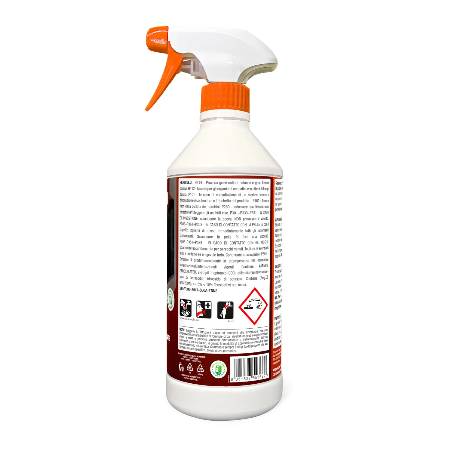 Bauchem Vetrocamini sgrassatore vetro stufa 750 ml