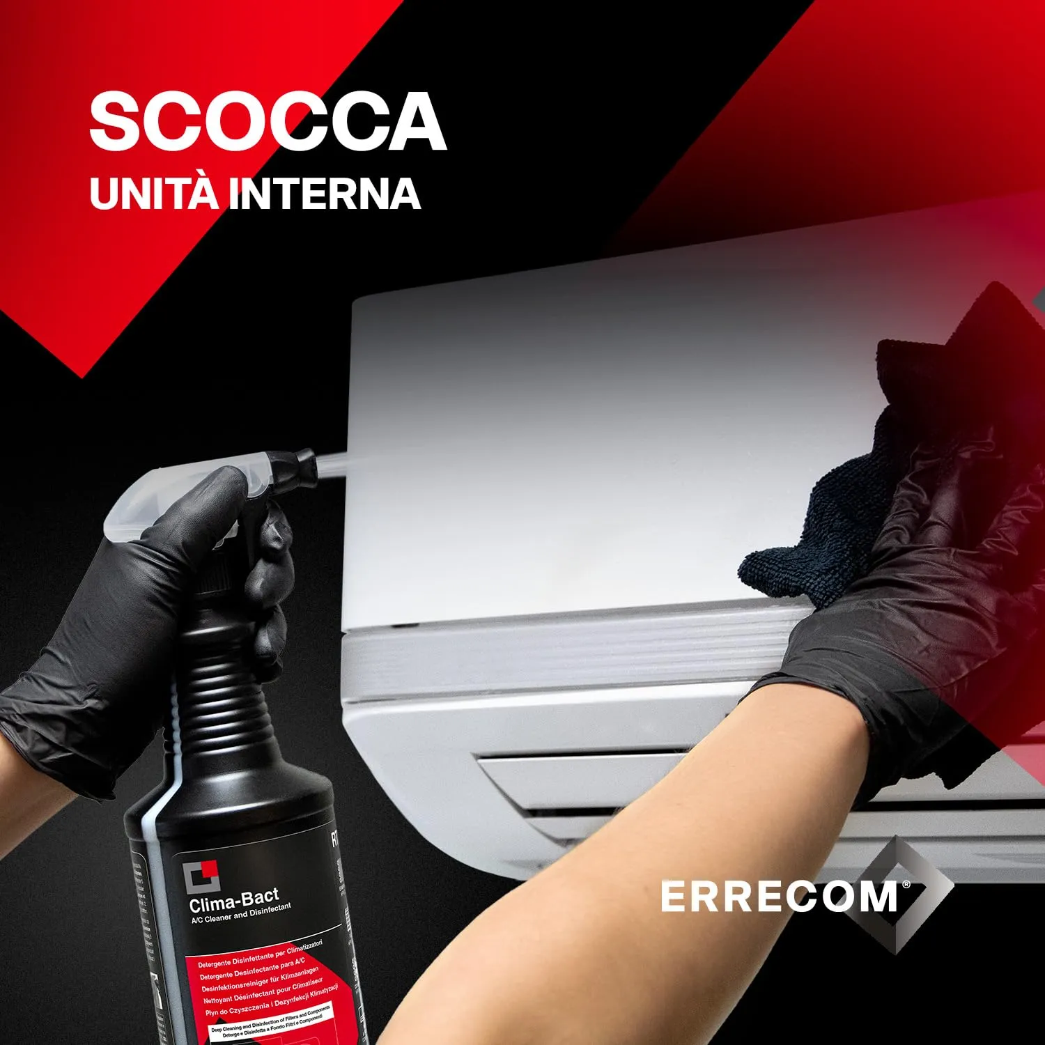 Errecom Clima-Bact detergente disinfettante climatizzatori 1L menta
