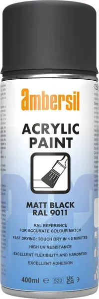 CRC AMB vernice acrilica RAL 9011 nero opaco 6x400 ml