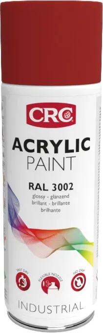 CRC Acrylic Paint 3002 vernice spray rosso carminio 6x400ml