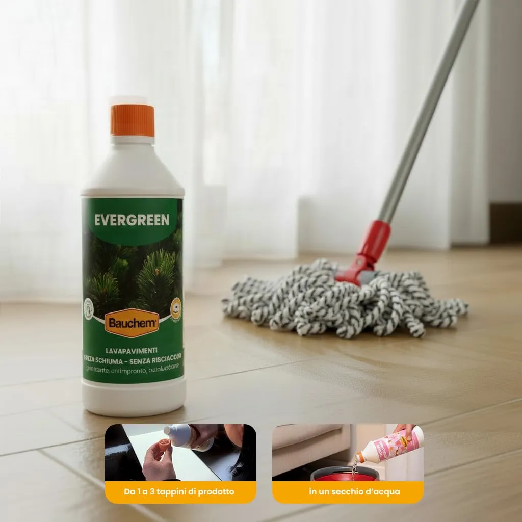 Bauchem Evergreen detergente pavimenti 750 ml igienizzante