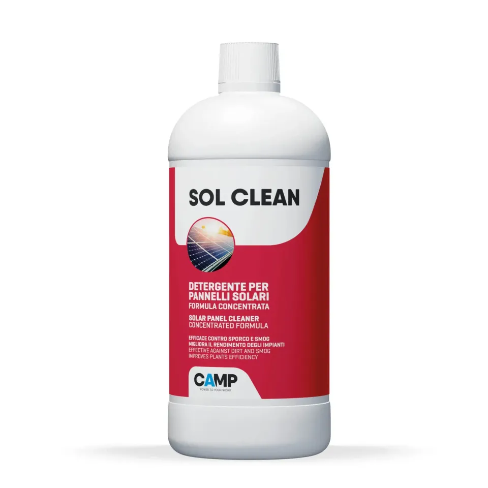 Camp Sol Clean Concentrato detergente pannelli flacone 1 L antistatico