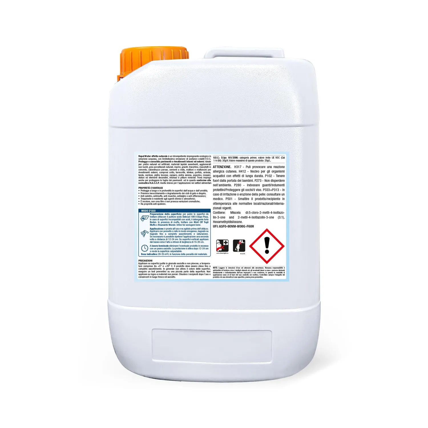 Bauchem Repel Water impregnante naturale 5 L a base acqua