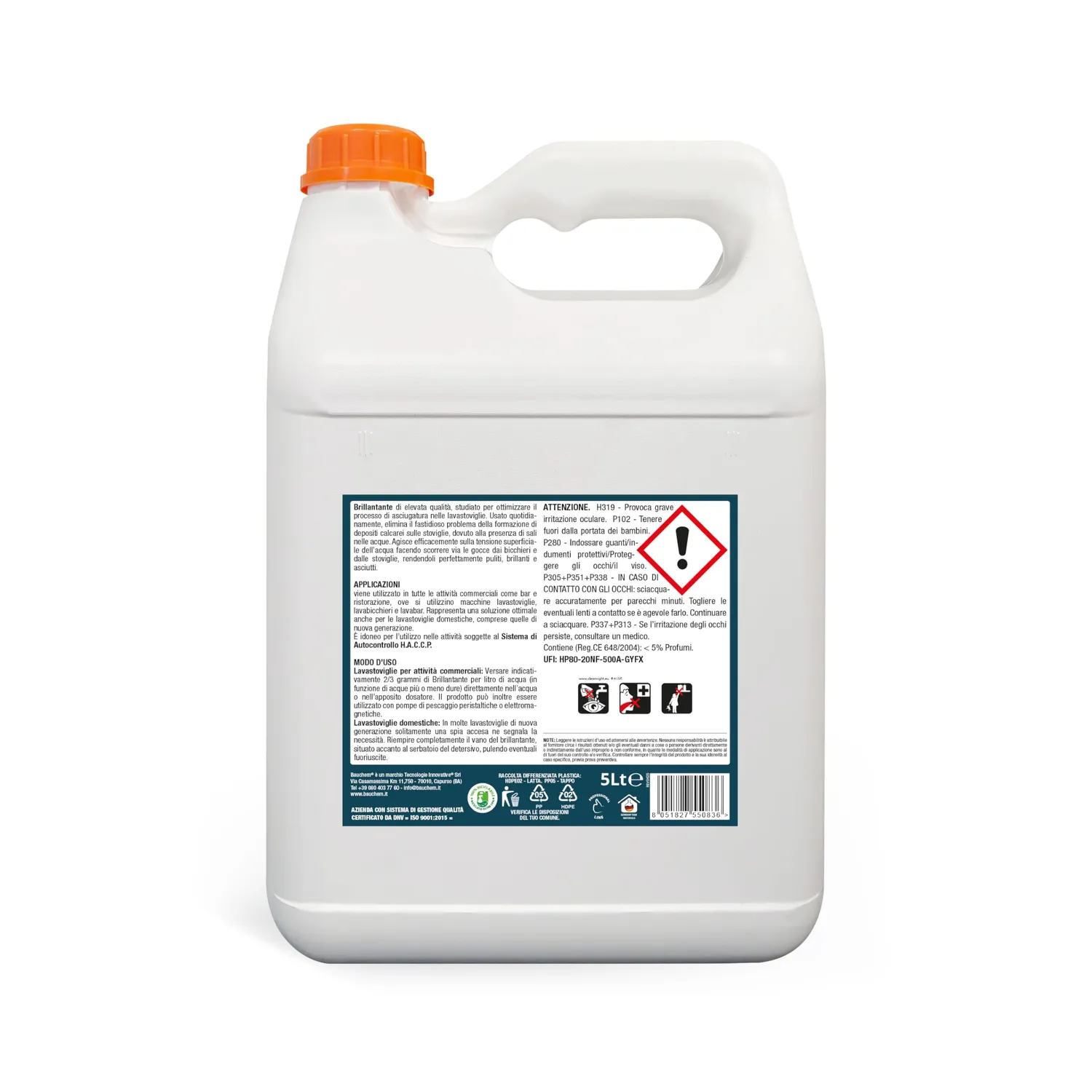 Bauchem Brillantante lavastoviglie 5 Lt asciugatura rapida