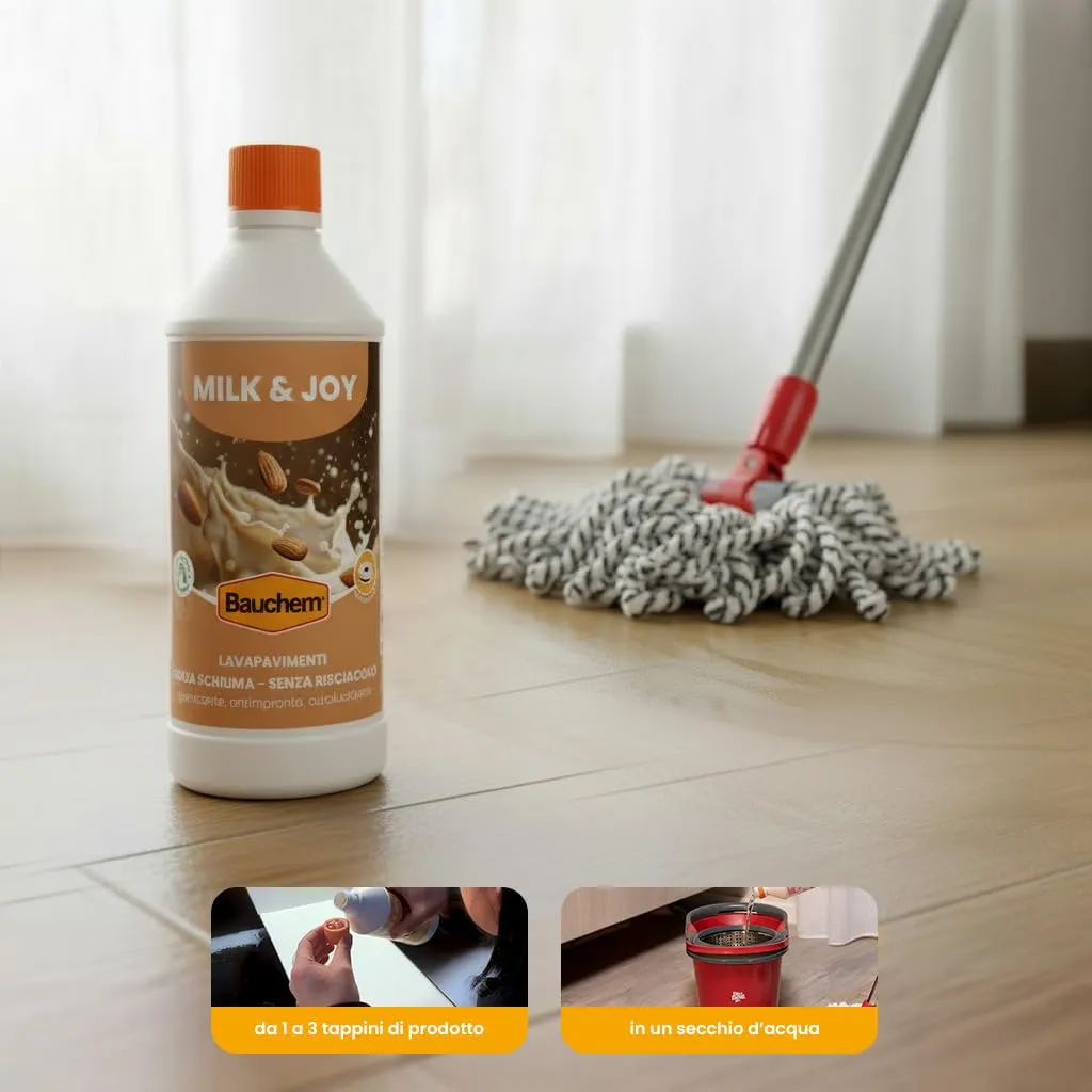 Bauchem Milk & Joy detergente pavimenti 750 ml mela verde