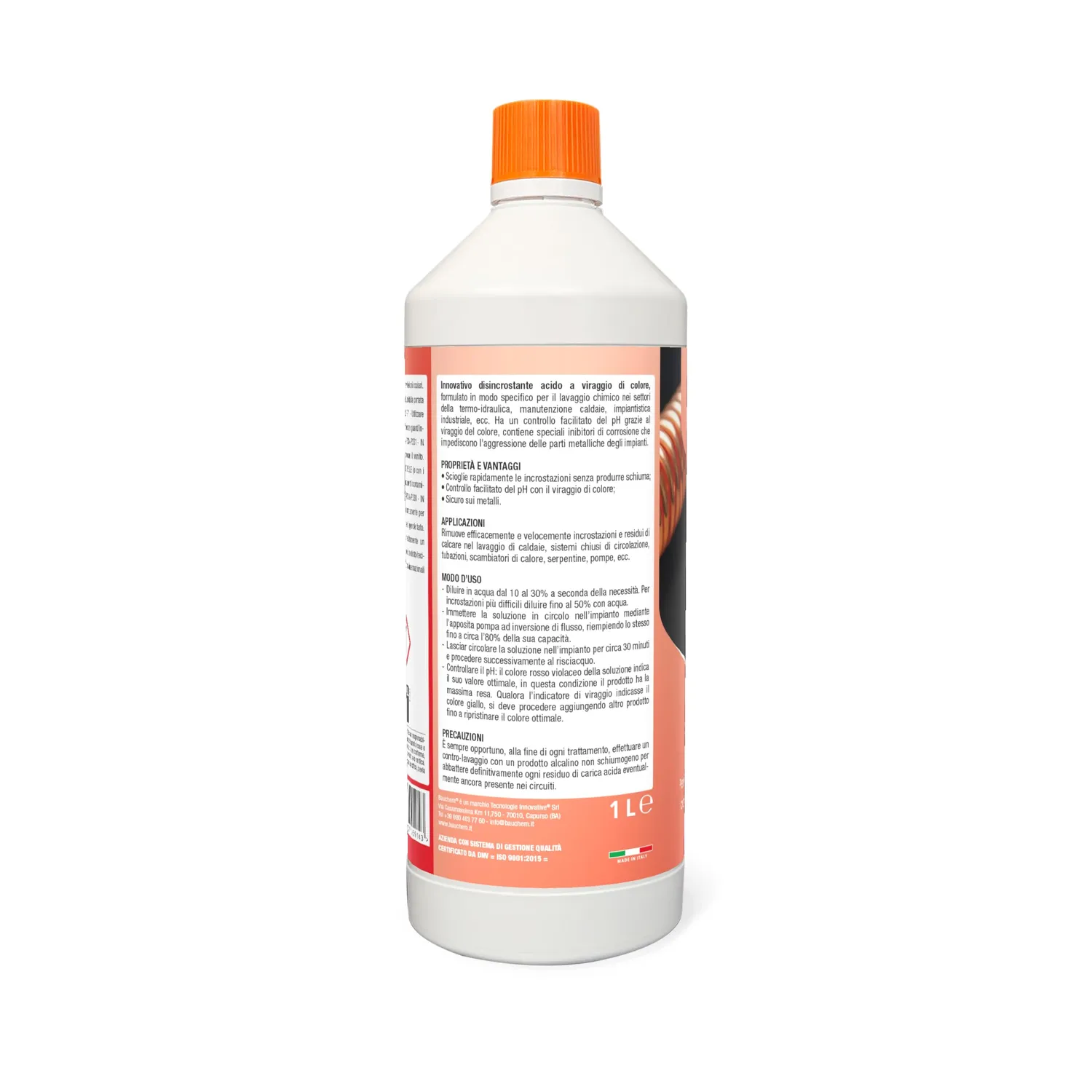 Bauchem No Cal disincrostante acido 1 Lt viraggio colore