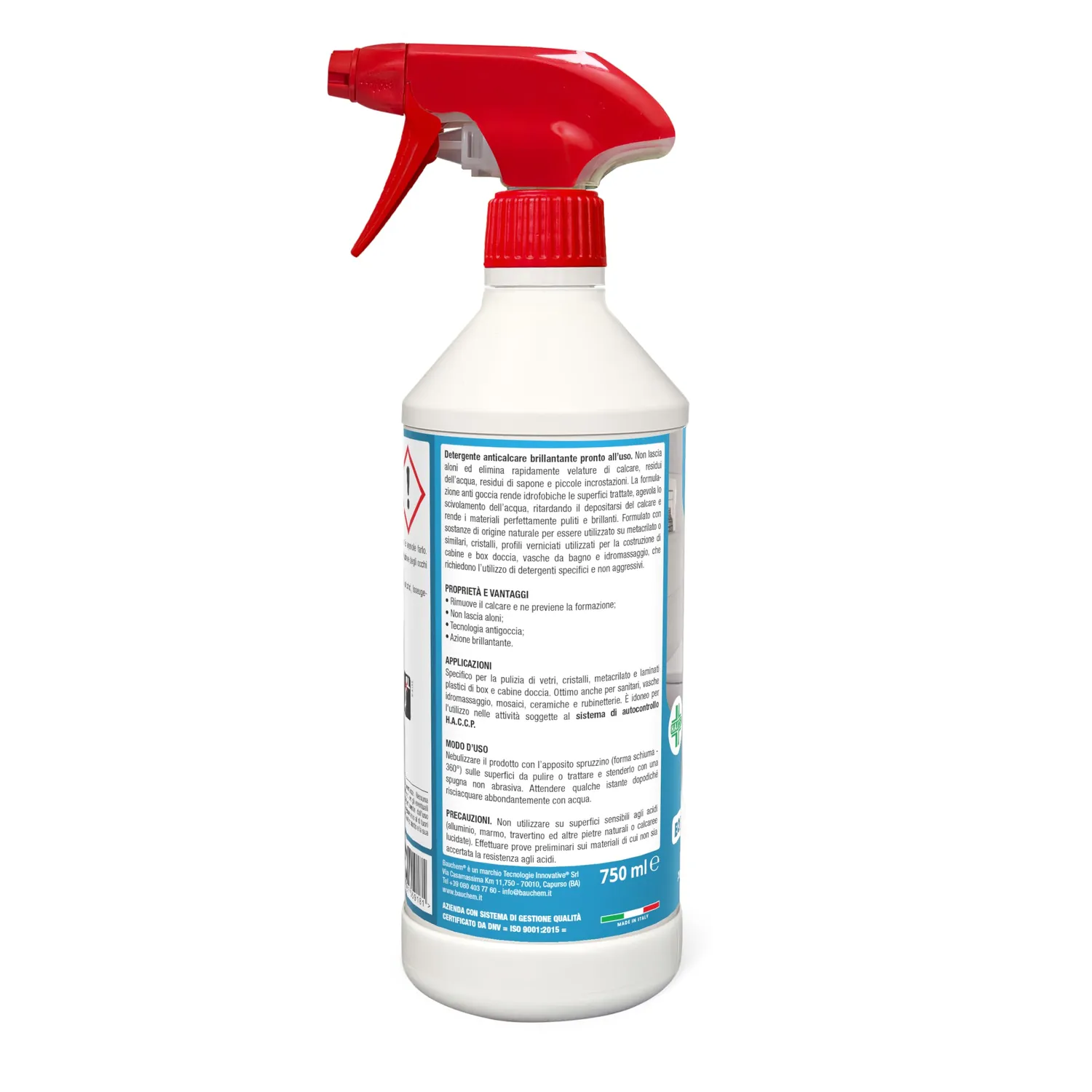 Bauchem Brillo detergente anticalcare box doccia spray 750 ml