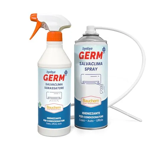 Bauchem Byebye Germ+ Miny Kit Salvaclima pulizia clima 600+400 ml antiodore
