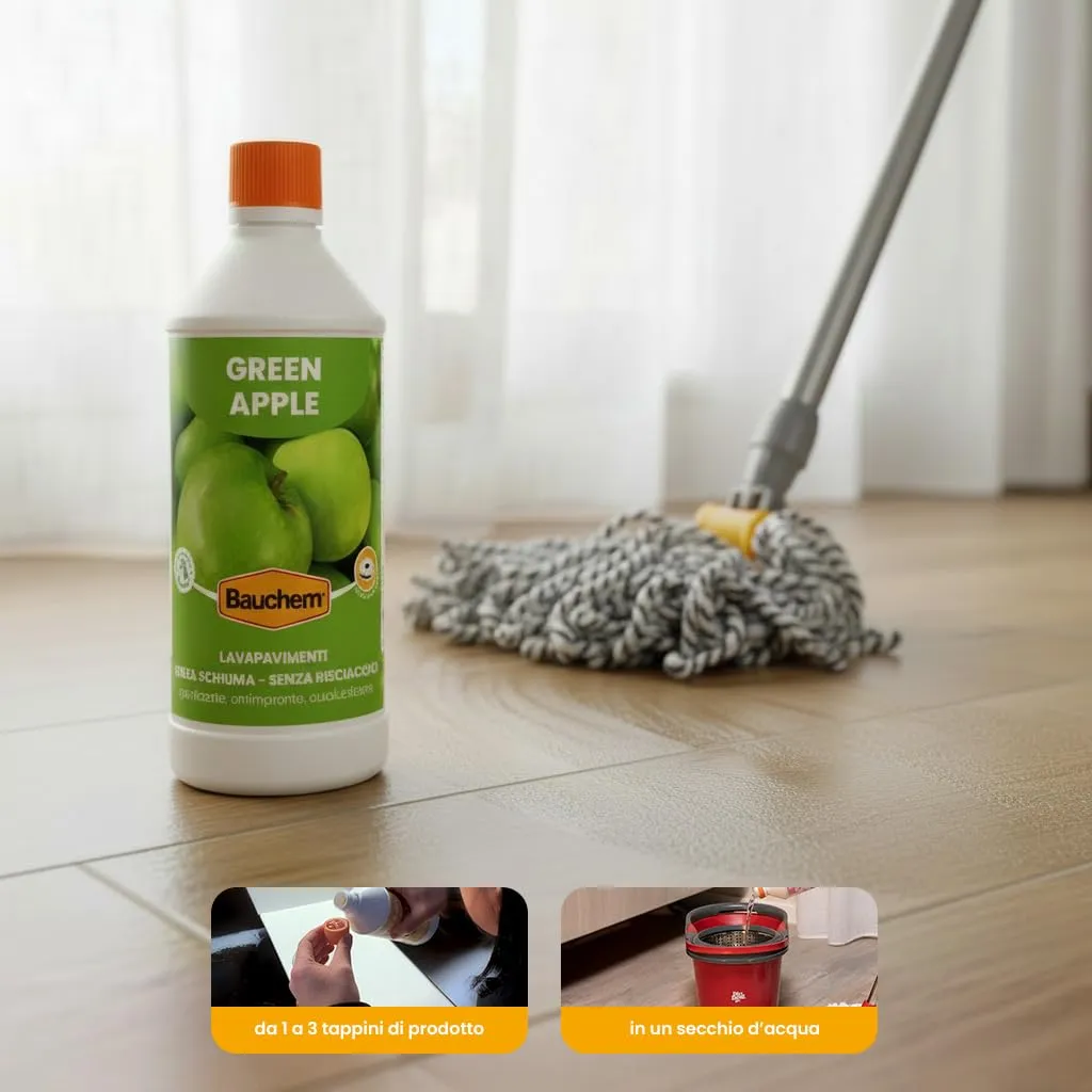 Bauchem Green Apple detergente pavimenti 750 ml mela verde