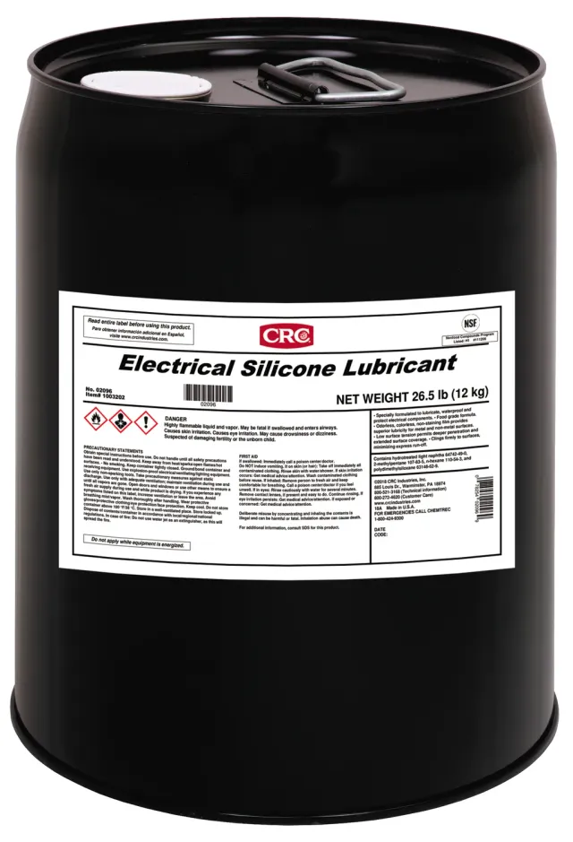CRC Electrical Silicone lubrificante tanica 5 galloni dielettrico