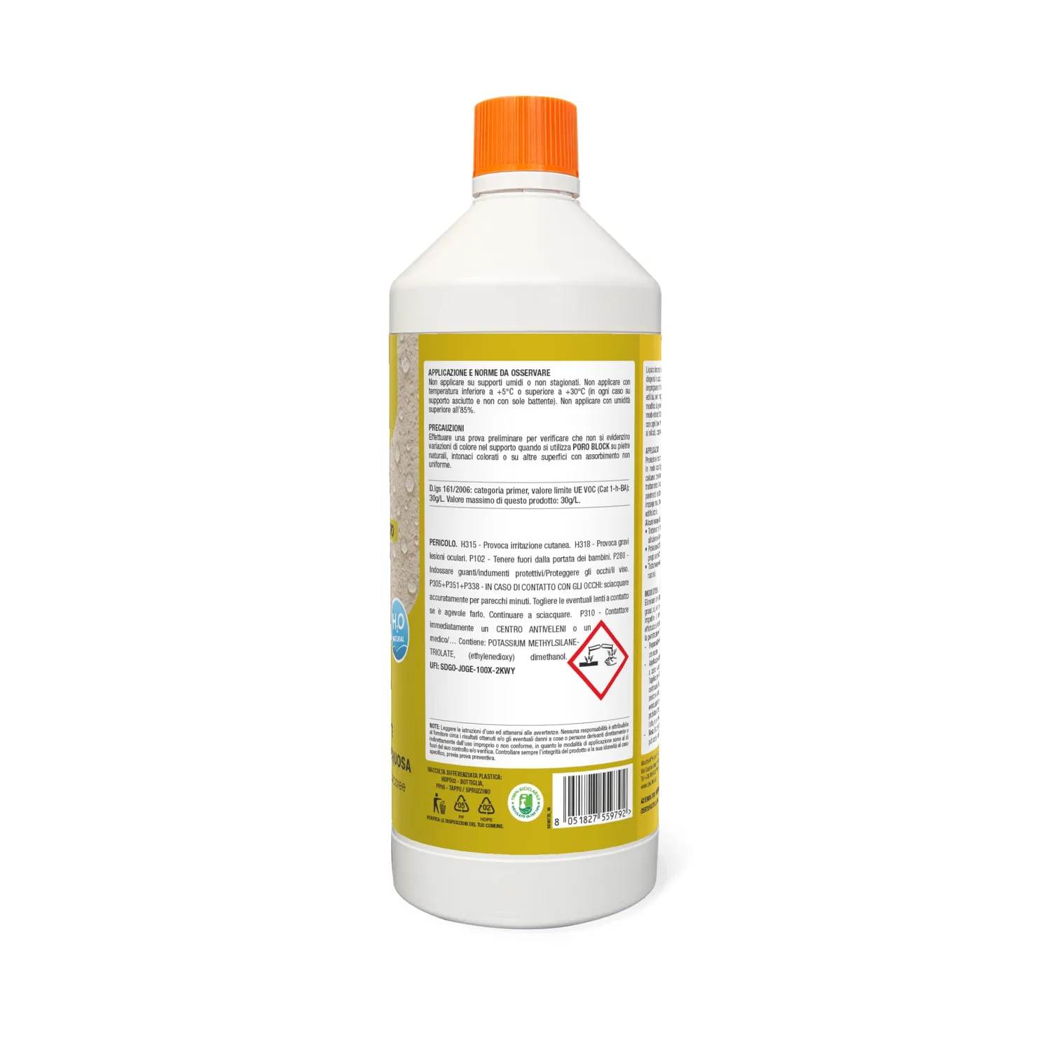 Bauchem Poro Block impregnante pietra 1 L idrofobo antisalnitro