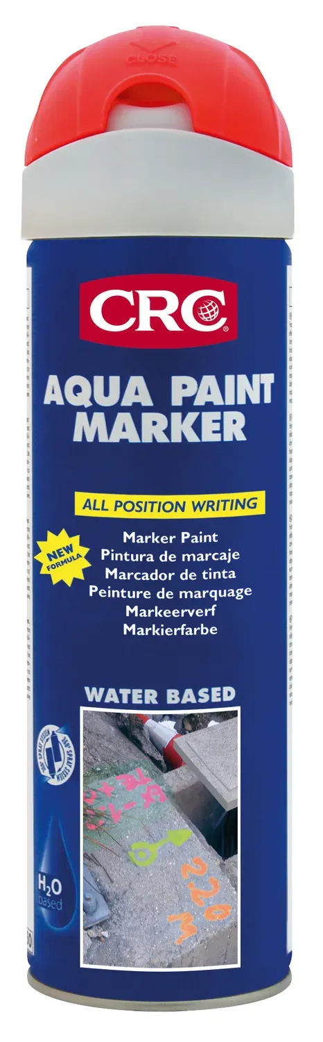 CRC Aqua Paint Marker Fluo Red vernice 12x500 ml rossa