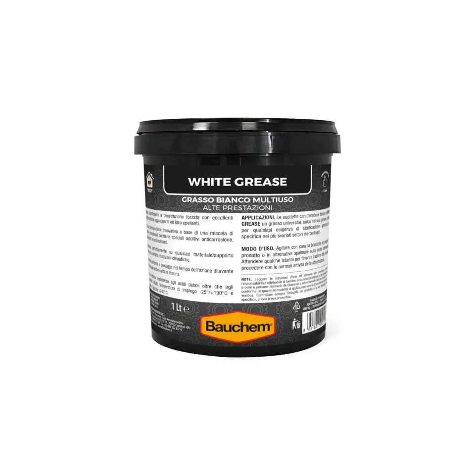 Bauchem White Grease Grasso Bianco 1 Lt Idrorepellente