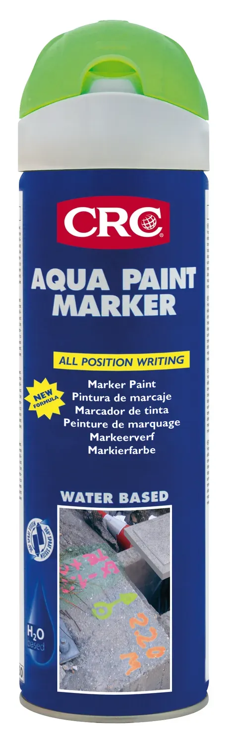 CRC Aqua Paint Marker verde fluo 12x500ml tracciante