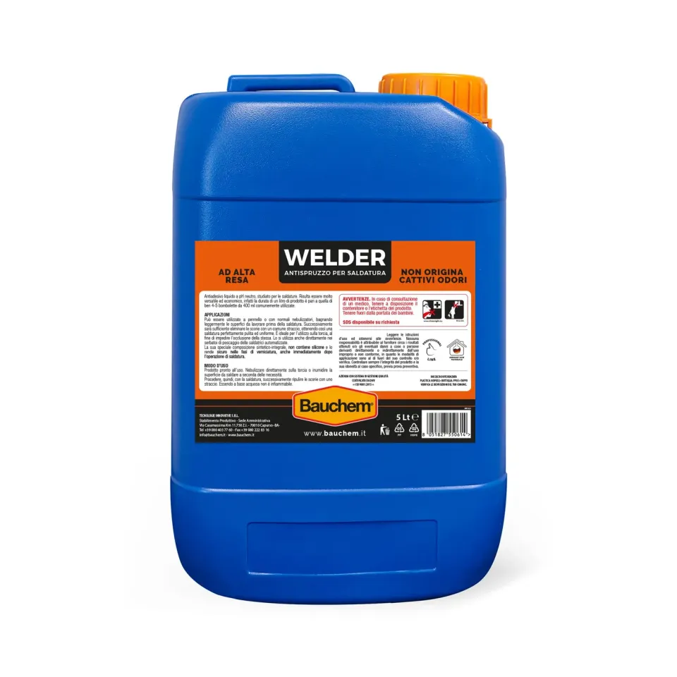 Bauchem Welder Antiadesivo Saldatura Liquido 5 Lt Acquoso