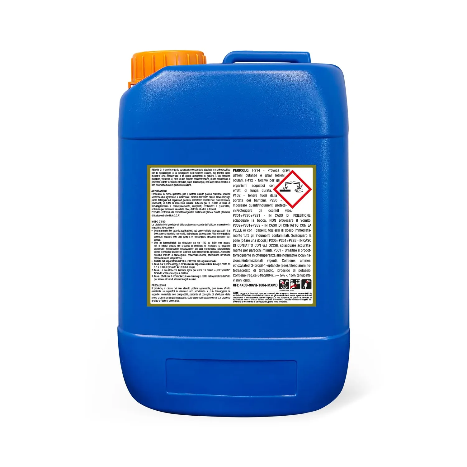 Bauchem Remov 01 sgrassatore oleario 5 kg concentrato HACCP