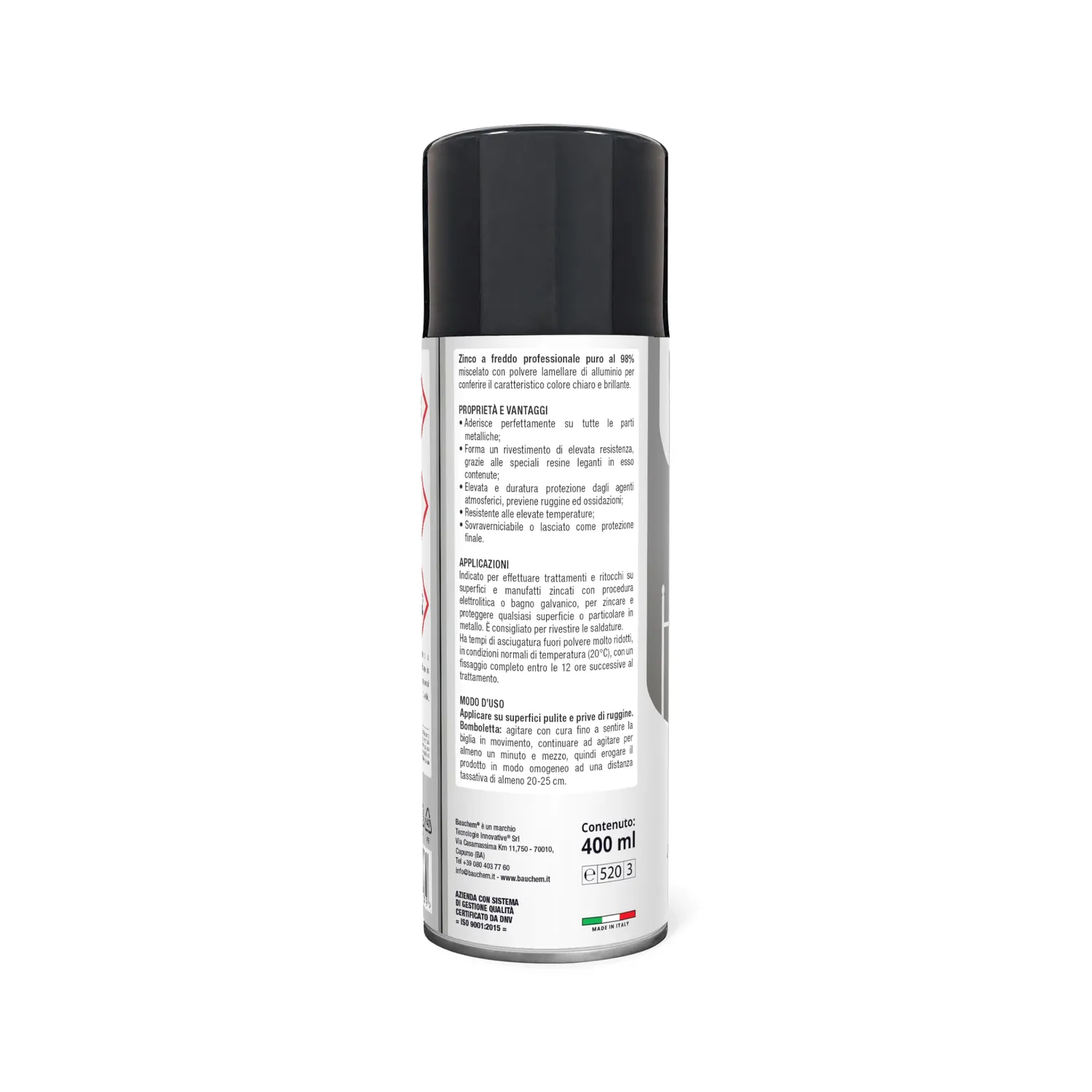Bauchem ZincoTek 98% zinco spray 400 ml brillante