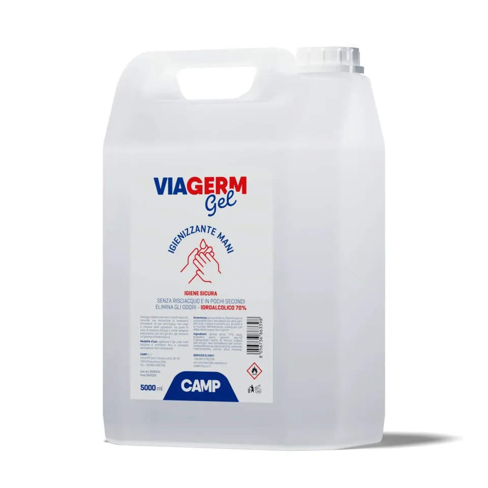 Camp Viagerm igienizzante mani gel flacone 500 ml 70%