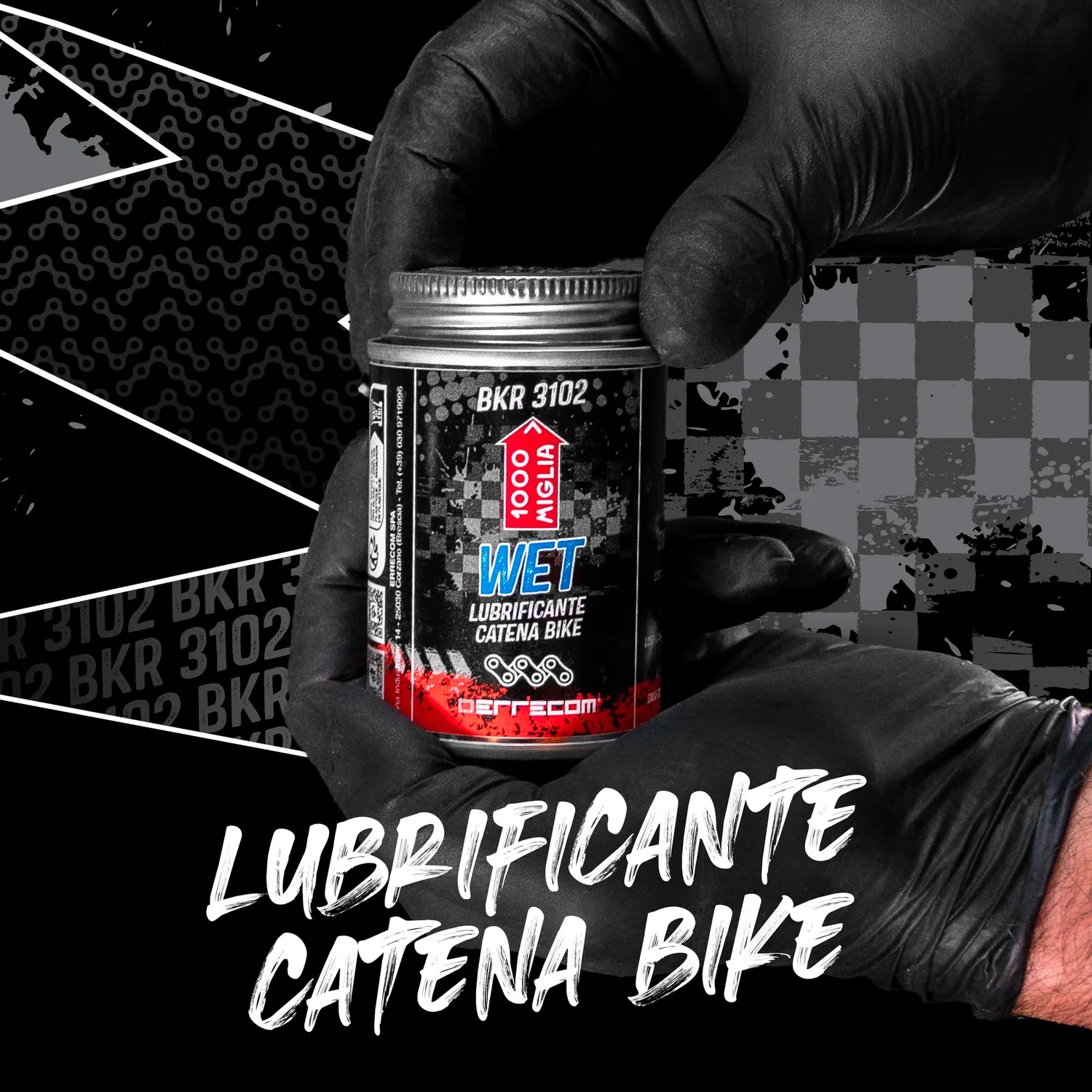 Errecom BKR 3102 lubrificante catena Wet 240 ml pennello