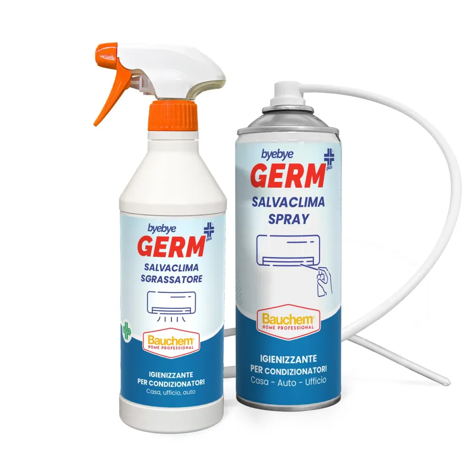 Bauchem Byebye Germ+ Miny Kit Salvaclima pulizia clima 600+400 ml antiodore
