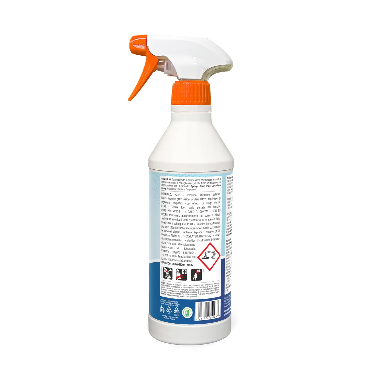 Bauchem Byebye Germ+ Salvaclima sgrassatore 600 ml