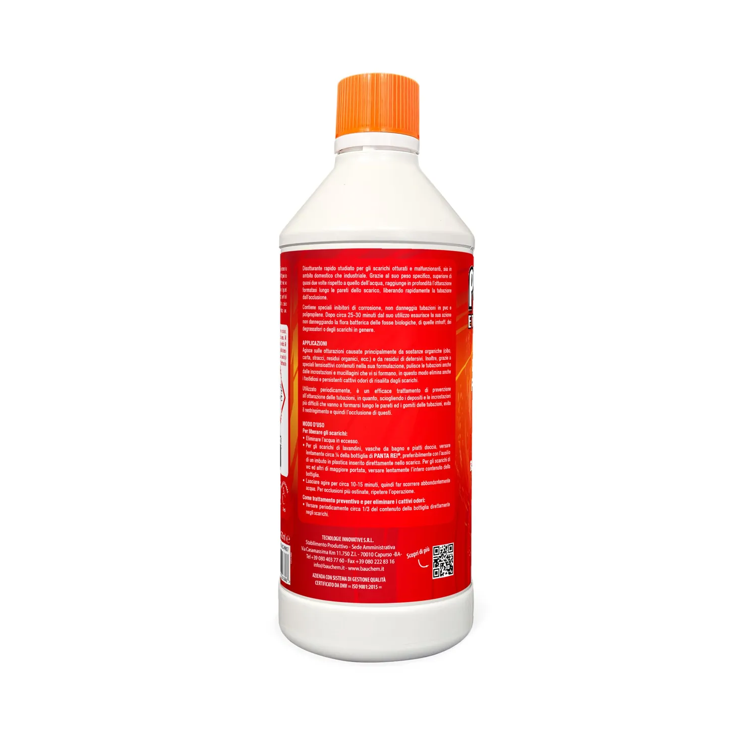 Bauchem Panta Rei Gel Disotturante Scarichi 750 ml organico