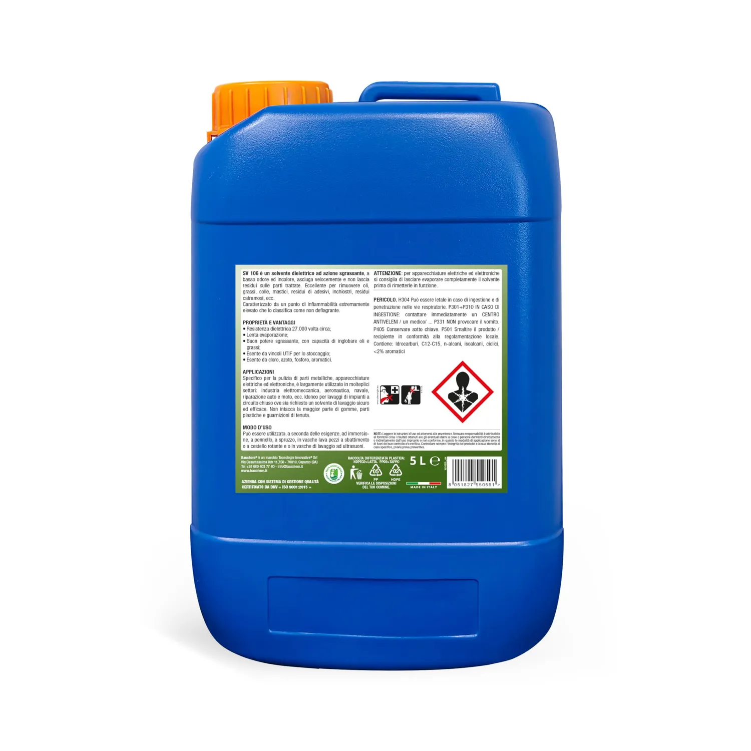 Bauchem SV 106 Solvo Sgrassante Dielettrico 5 Lt