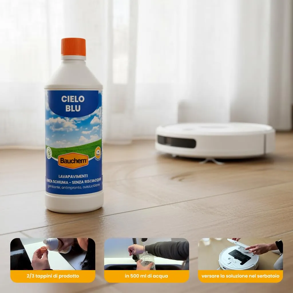 Bauchem Cielo Blu detergente pavimenti 750 ml autolucidante