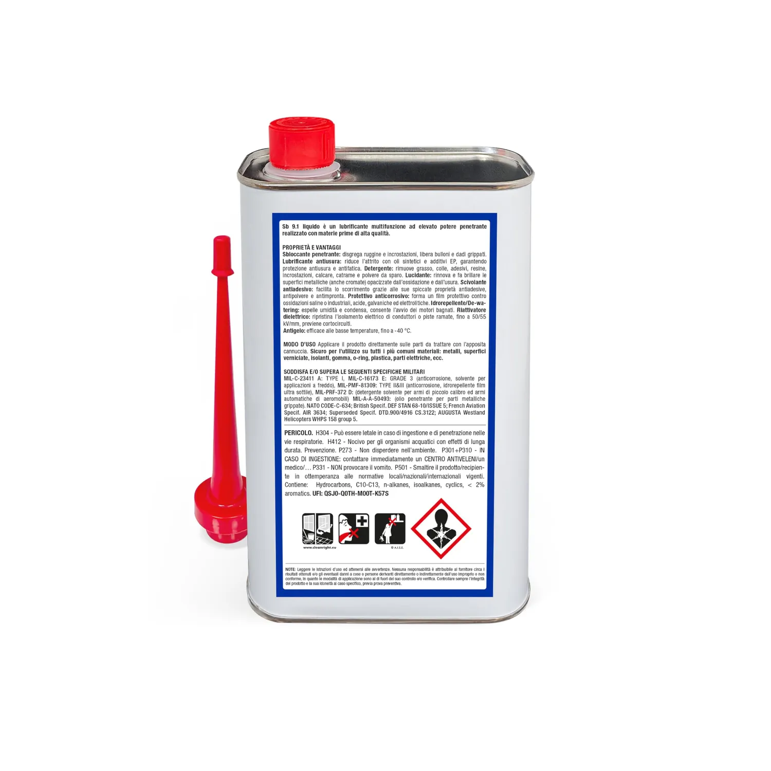 Bauchem SB 9.1 Sbloccante Lubrificante 1 Lt Multifunzione