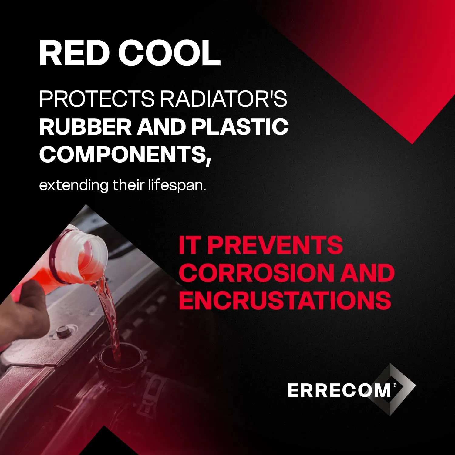 Errecom Red Cool G12 liquido radiatore rosso 5 L -10°C