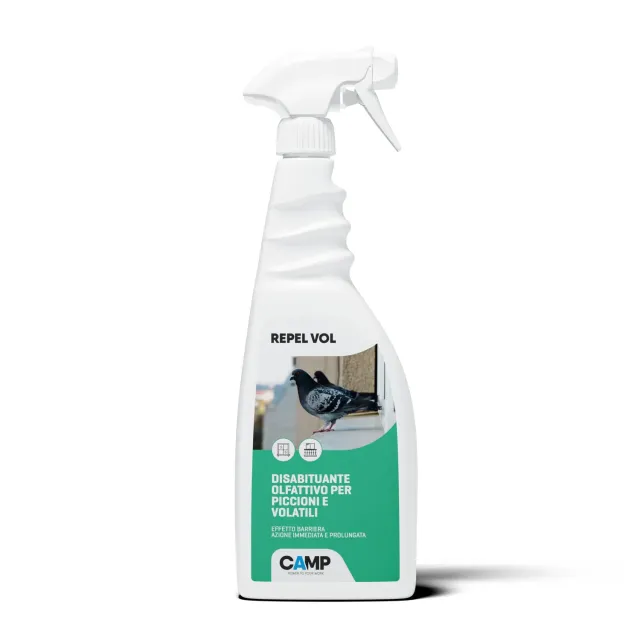 Camp Repel Vol disabituante piccioni spray trigger 750 ml barriera olfattiva