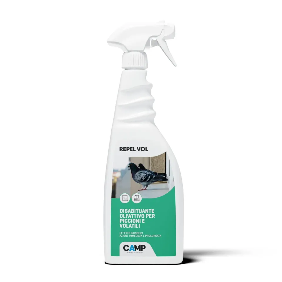 Camp Repel Vol disabituante piccioni spray trigger 750 ml barriera olfattiva