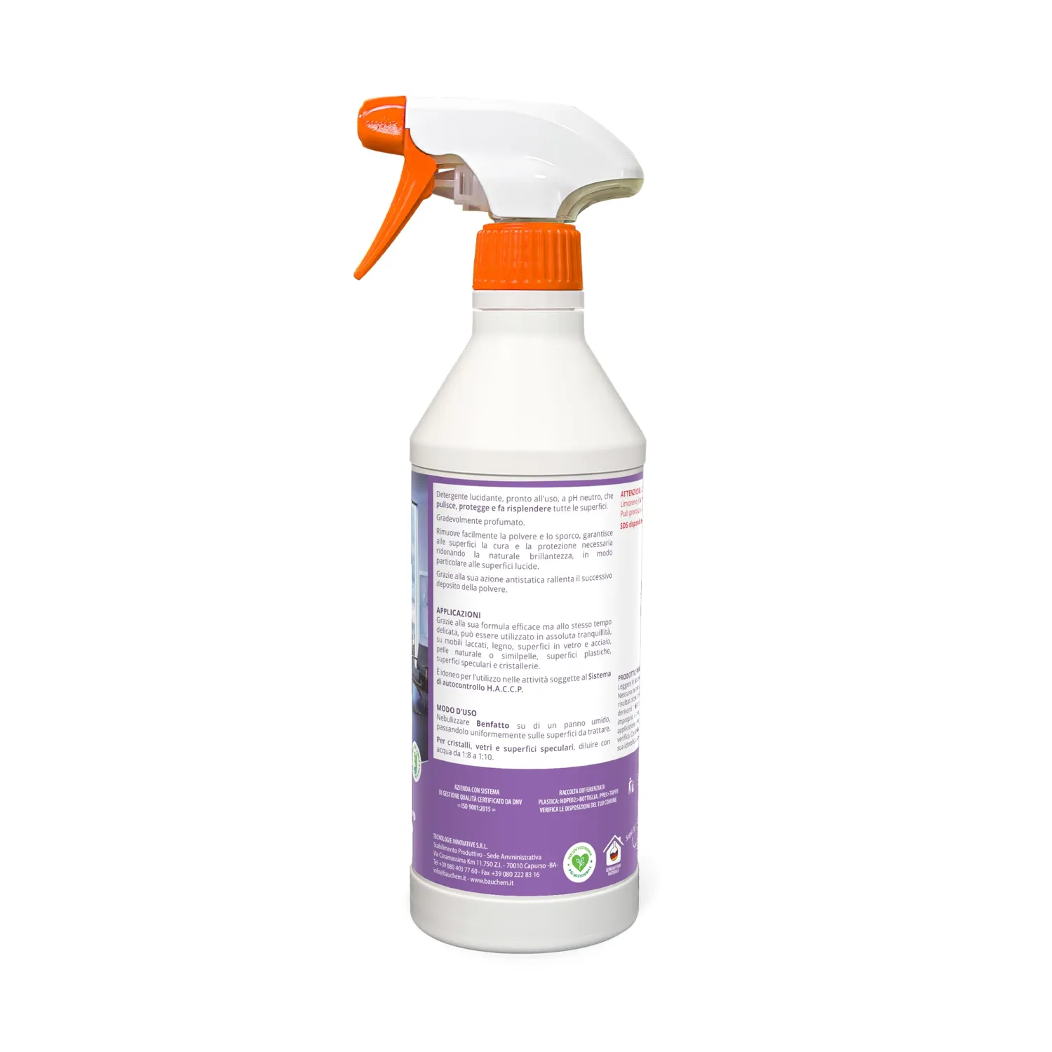 Bauchem Benfatto Detergente Lucidante Antistatico 500 ml