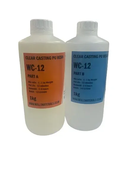 Neill's Materials WC-12 Clear resina colata trasparente lucida