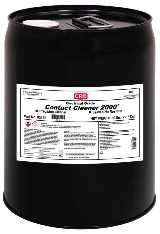 CRC Contact Cleaner 2000 detergente contatti precisione 5 gal