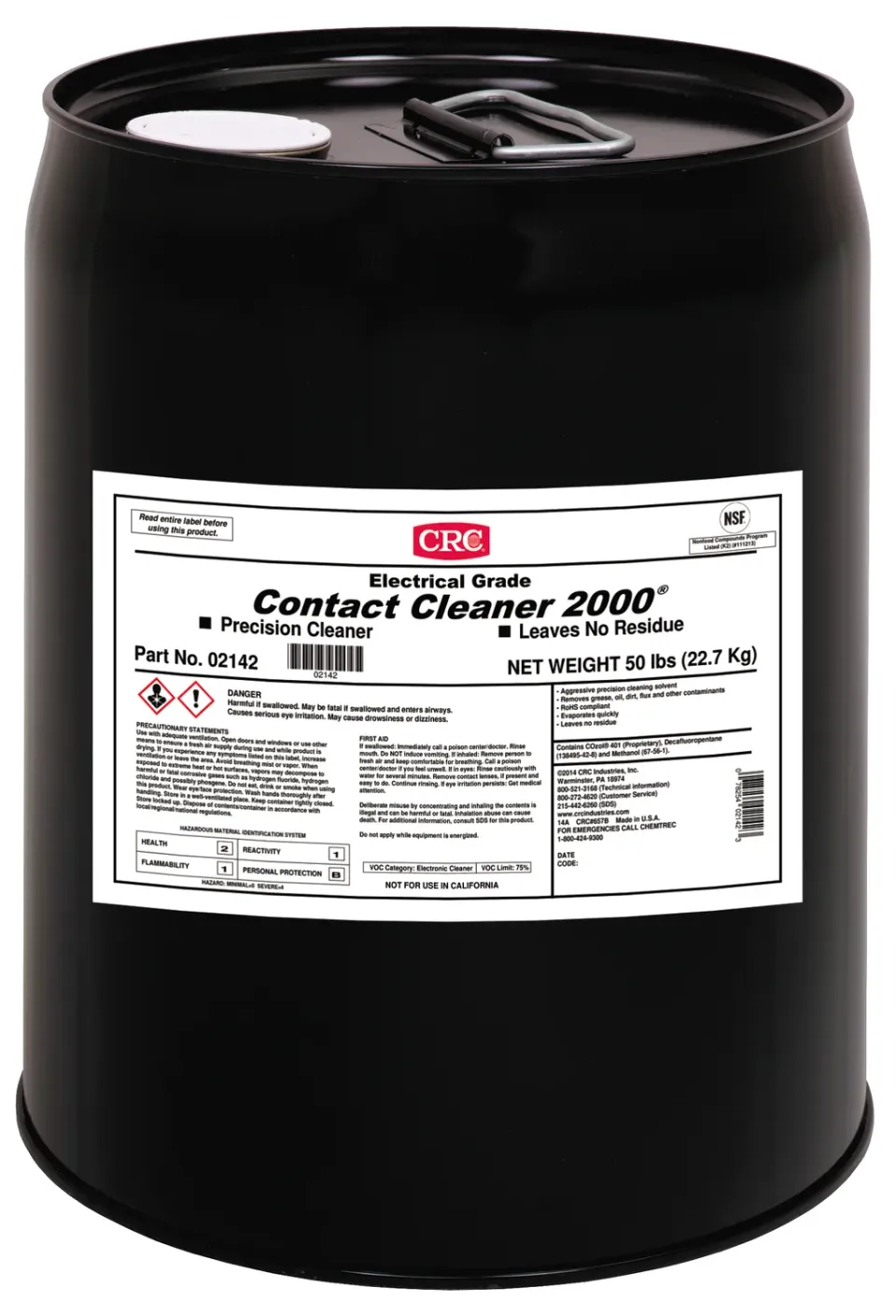 CRC Contact Cleaner 2000 detergente contatti precisione 5 gal