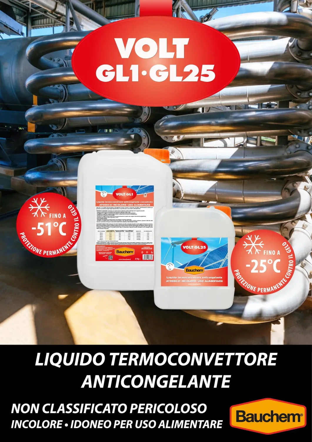 Bauchem Volt GL25 anticongelante impianti 5 kg -25°C