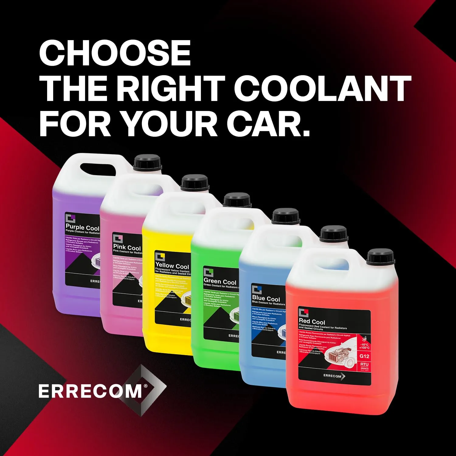 Errecom Red Cool G12 liquido radiatore rosso 5 L -10°C