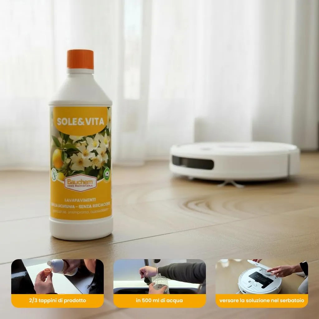 Bauchem Sole & Vita detergente pavimenti 750 ml mela verde