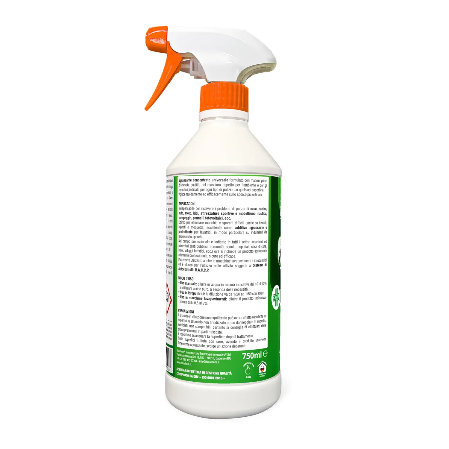 Bauchem Milleusi sgrassatore concentrato 750 ml extra forte