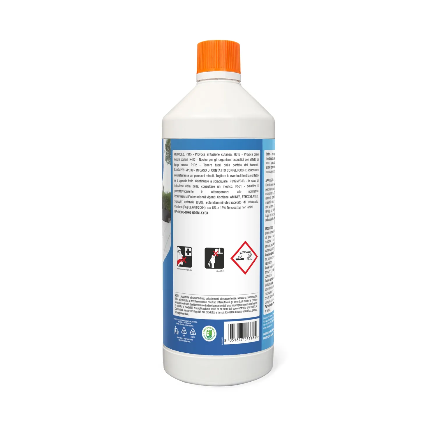 Bauchem Boden sgrassatore pavimenti 1 Lt concentrato