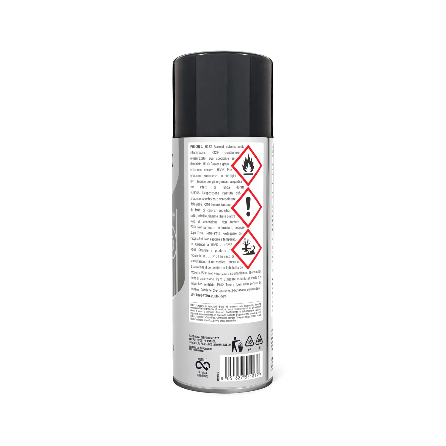 Bauchem ZincoTek 98% zinco spray 400 ml brillante