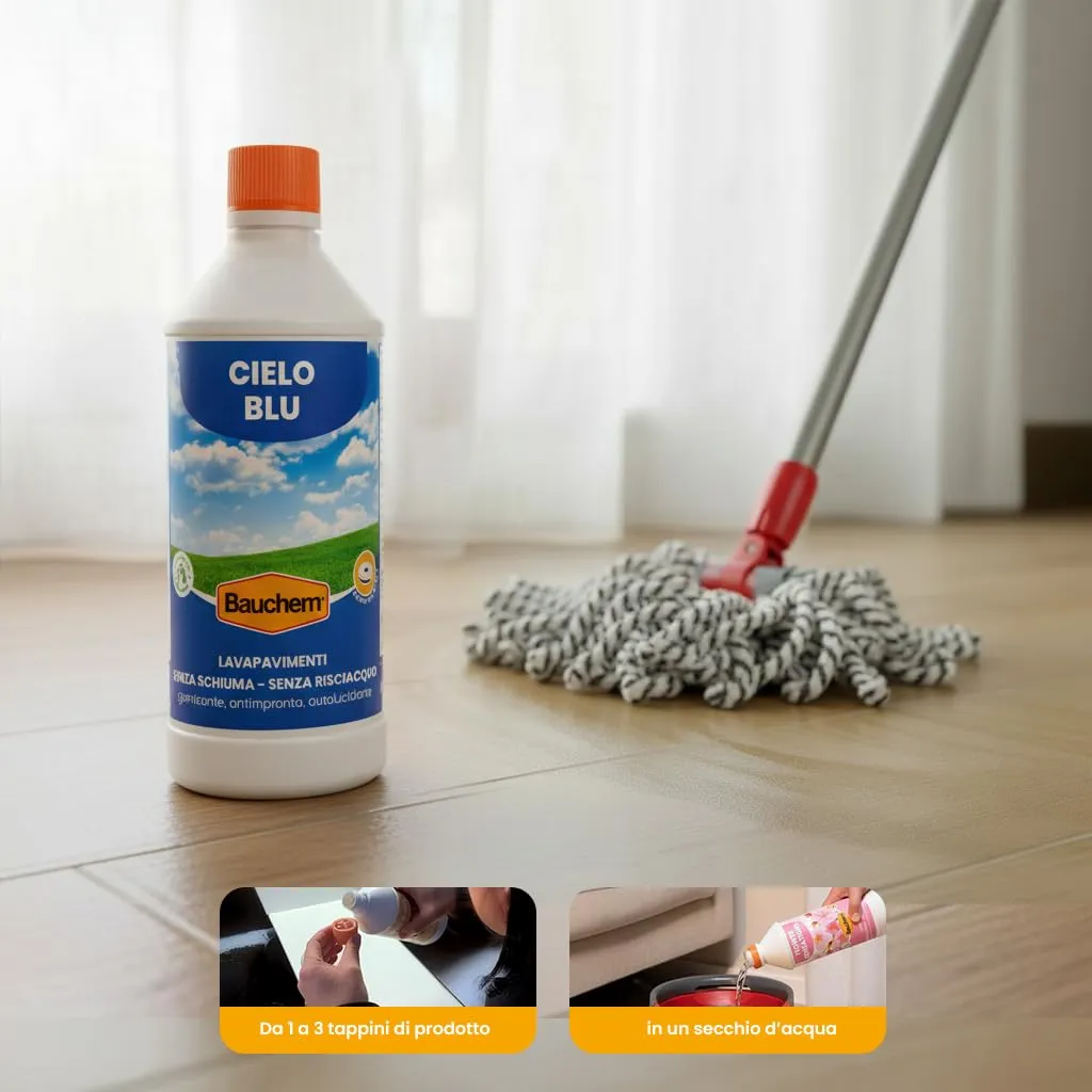 Bauchem Cielo Blu detergente pavimenti 750 ml autolucidante
