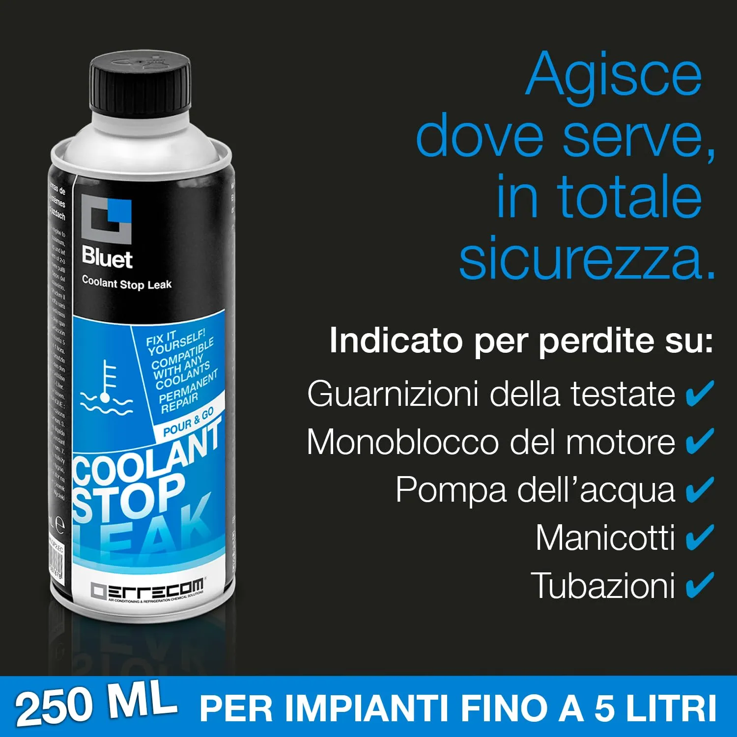Errecom Bluet turafalle radiatore 250 ml sigillante