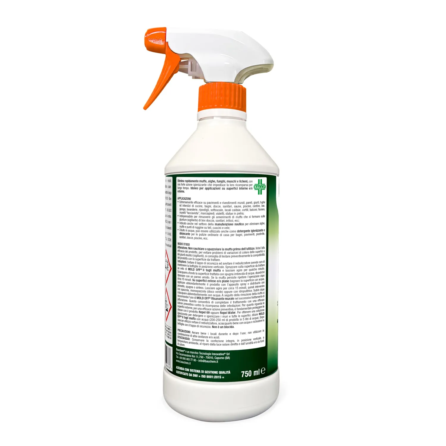 Bauchem Moldoff togli muffa spray 750 ml igienizzante