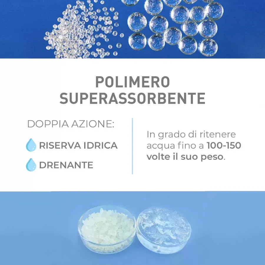 Vinext PolyGreen Kit granuli riserva acqua 100 g piante