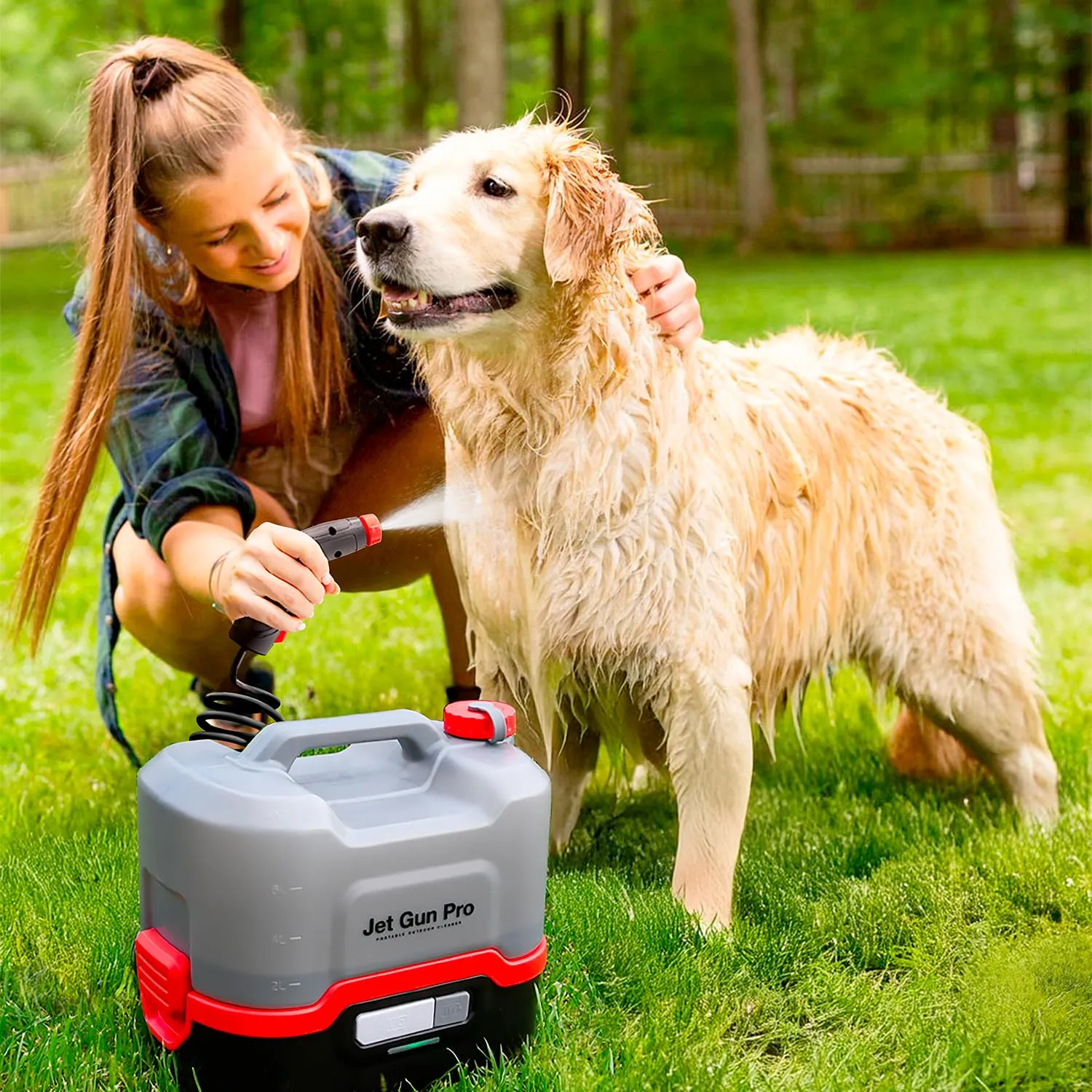 Errecom Jet Gun PRO+ idropulitrice a batteria 8L con tubo 3m
