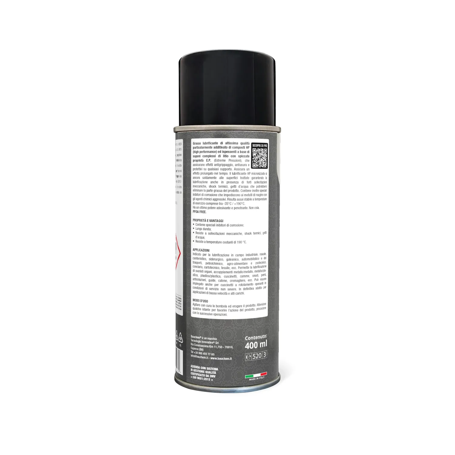 Bauchem Grease HP Grasso Spray 400 ml Alte Pressioni