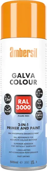 CRC Galva Colour 3000 spray rosso fuoco 12x500ml RAL