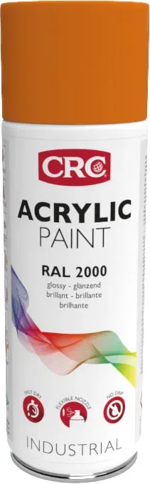 CRC Acrylic Paint 2000 vernice spray giallo arancio 6x400 ml